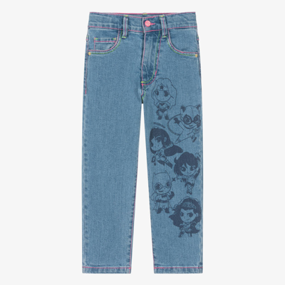 Billieblush Kids' Blue Jeans For Girl With Superheroine