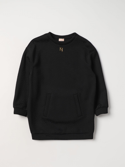 Elisabetta Franchi La Mia Bambina Kleid  Kinder Farbe Schwarz In Black