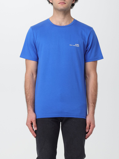 Apc T-shirt A.p.c. Men In Blue