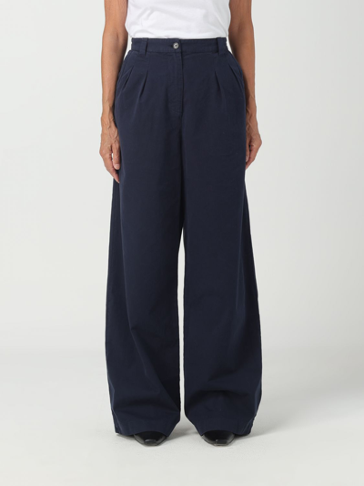 Apc Trousers A.p.c. Woman In Blue