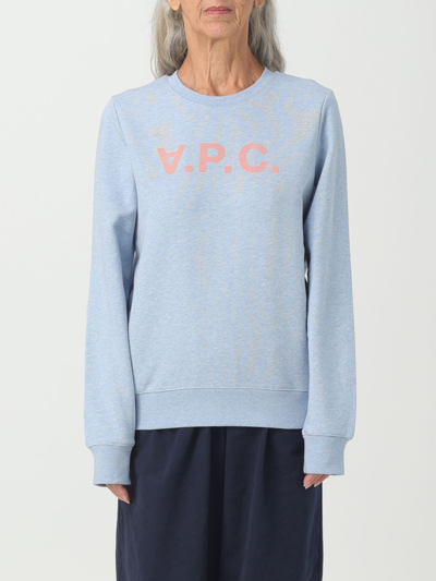 Apc Sweatshirt A.p.c. Woman In Gnawed Blue