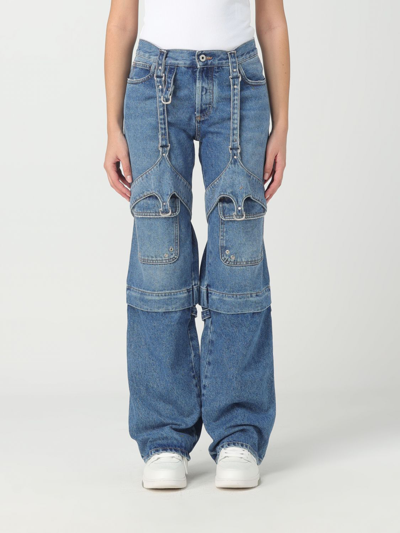 Off-white Jeans  Woman In Blue