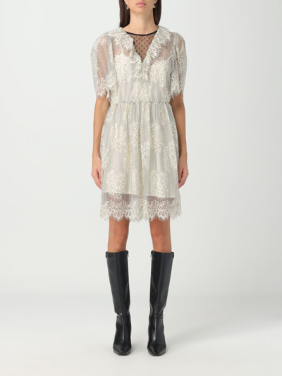 Twinset Dress  Woman In Ivory