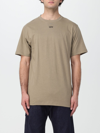 Off-white T Shirt With Arrow Embroidery In Beige