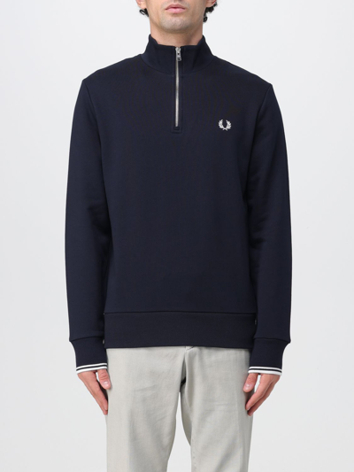 Fred Perry Sweatshirt  Men Color Blue