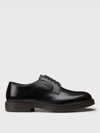 Doucal's Almond-toe Leather Derby Shoes In Brown