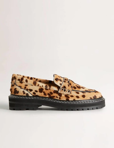 Boden Chunky Loafers Leopard Women
