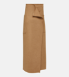 MAX MARA CARBONE CAMEL HAIR MAXI SKIRT