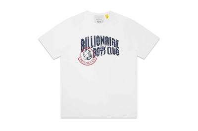 Pre-owned Moncler X Billionaire Boys Club Logo T-shirt Silk White