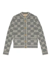 Gucci Gg Wool Bouclé Jacquard Cardigan In Multi