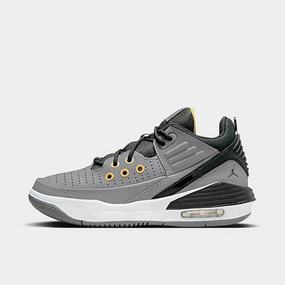 Nike Jordan Big Kids' Jordan Max Aura 5 Basketball Shoes In Cement Grey/topaz Gold/white/anthracite