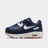 Nike Babies'  Kids' Toddler Air Max 90 Casual Shoes In Navy/white