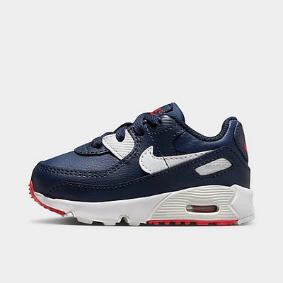 Nike Babies'  Kids' Toddler Air Max 90 Casual Shoes In Navy/white