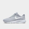 Nike Big Kids' Tanjun Easyon Casual Shoes In Wolf Grey/white/white