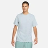 Nike Men's Dri-fit Primary Versatile Top In Mineral/heather/mineral