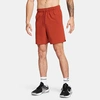 Nike Men's Unlimited Dri-fit 7" Unlined Versatile Shorts In Rugged Orange/rugged Orange/rugged Orange