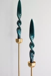 The Parmatile Shop Taper Candle Set In Emerald