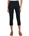 Jm Collection Embellished Pull-on Capri Pants, Created For Macy's In Real Red