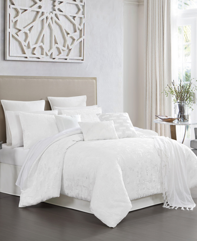 Hallmart Collectibles Freta Comforter Sets Created For Macys Bedding In Pearl