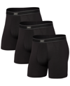 Saxx 3-pack Daytripper Boxer Briefs In Black