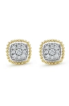 LAGOS RITTENHOUSE PAVÉ DIAMOND STUD EARRINGS