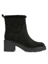 VINCE WOMEN'S REDDING 65MM SHEARLING-LINED SUEDE BOOTIES