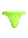 Cosabella Men's Never Classic Lace G-string In Neon Yellow