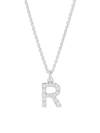 Brook & York Women's Blaire Sterling Silver & 0.3-1.1 Tcw Lab-grown Diamond Initial Pendant Necklace In Initial R