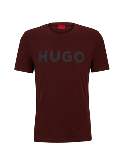 Hugo Men's Dulivio T-shirt In Dark Red