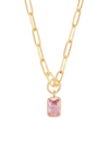 Brook & York Women's Mackenzie 14k-yellow-gold Vermeil & Birthstone Pendant Necklace In Oct