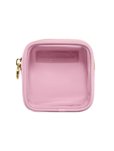 Stoney Clover Lane Clear Front Mini Pouch In Flamingo