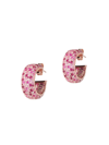 Nickho Rey Women's Audrey 14k Gold Vermeil & Crystal Hoop Earrings