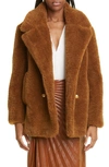 A.L.C SCOUT DOUBLE BREASTED FAUX FUR COAT