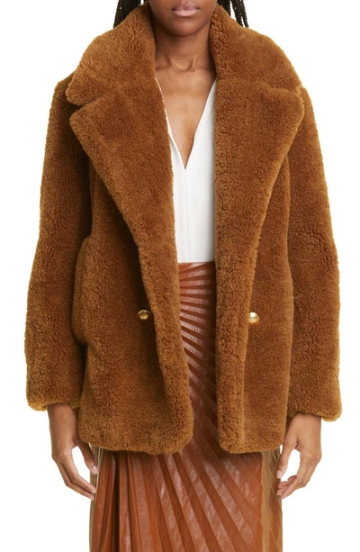 A.l.c Women's Scout Teddy Double-breasted Coat In Brown