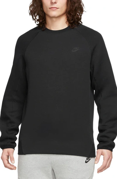Nike Men's  Sportswear Tech Fleece Crew In Black