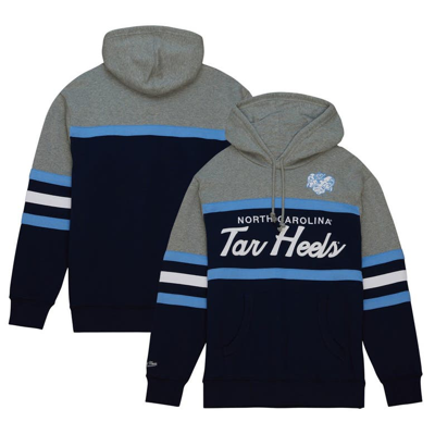 Mitchell & Ness Men's  Navy North Carolina Tar Heels Head Coach Pullover Hoodie