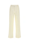 GUCCI GUCCI WOMAN EMBROIDERED COTTON BLEND WIDE-LEG PANT