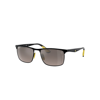 Ray Ban Rb3726m Scuderia Ferrari Collection Sonnenbrillen Schwarz Fassung Grau Glas Polarisiert 57-18 In Schwarz