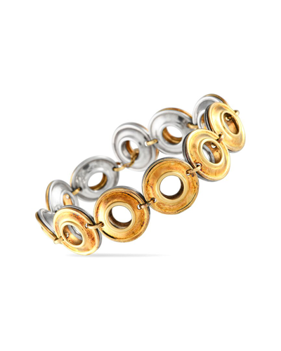 Tiffany & Co  Tiffany   Co. Paloma Picasso 18k Yellow Gold And Silver Two Sided Bracelet In Multi-color