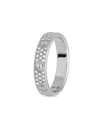 Cartier Love 18k 0.31 Ct. Tw. Diamond Ring (authentic )