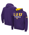 Colosseum Purple Lsu Tigers Sunrise Pullover Hoodie In Purple