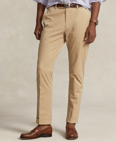 Polo Ralph Lauren Men's Stretch Chino Suit Trousers In Monument Tan