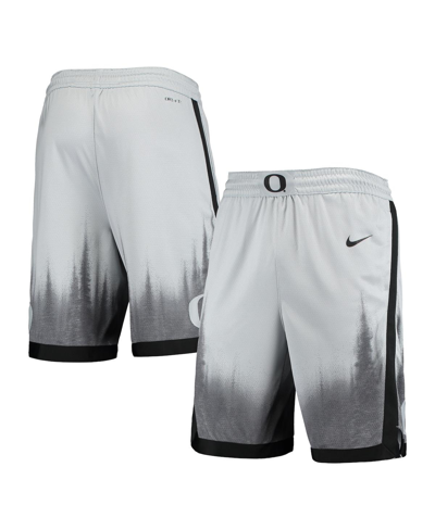 Nike Men's Gray, Black Oregon Ducks Limited Performance Basketball Shorts In Gray,black