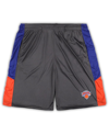 Fanatics Men's  Gray New York Knicks Big And Tall Shorts In Gray