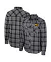 Colosseum Men's  X Wrangler Black Iowa Hawkeyes Plaid Western Long Sleeve Full-snap Shirt In Black