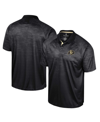 Colosseum Men's  Black Colorado Buffaloes Honeycomb Raglan Polo Shirt In Black