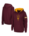 STADIUM ATHLETIC WOMEN'S MAROON ARIZONA STATE SUN DEVILS TEAM BIG LOGO PULLOVER HOODIE