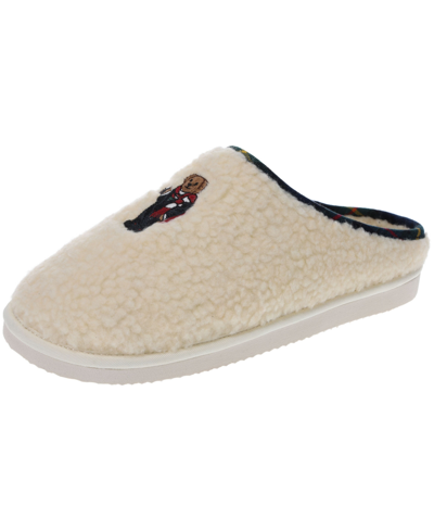 Polo Ralph Lauren Women's Charlotte Bear Slipper In Cream