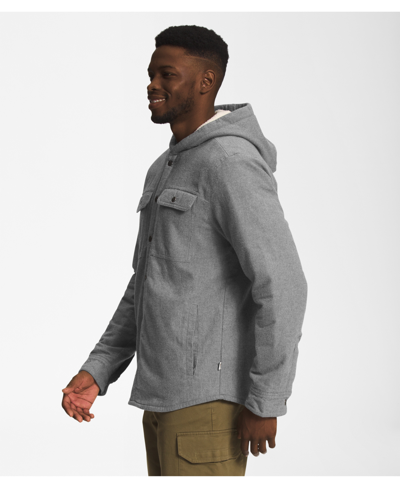 The North Face Hooded Campshire Shirt Jacket In Tnf Medium Grey
