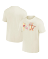 MAD ENGINE MEN'S AND WOMEN'S MAD ENGINE CREAM WINNIE THE POOH FLOWERS T-SHIRT